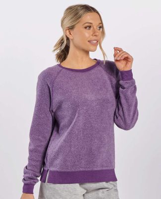 Boxercraft K01 Women's Fleece Out Pullover in Purple