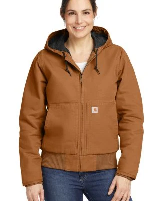 CARHARTT 104053 Carhartt   Women's Washed Duck Act in Carhartt brown