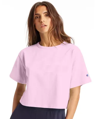 Champion Clothing T453W Women's Heritage Cropped T Pink Candy