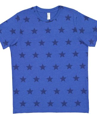 Code V 2229 Youth Star Print Tee in Royal star