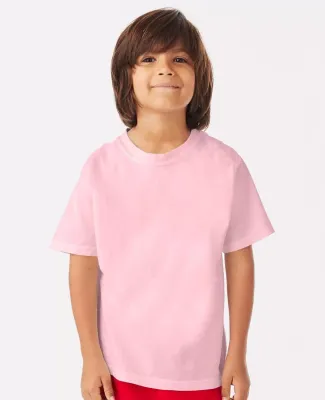 Comfort Wash GDH175 Garment Dyed Youth Short Sleev in Cotton candy