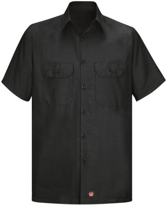 Red Kap SY60    Short Sleeve Solid Ripstop Shirt Black
