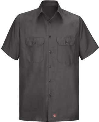 Red Kap SY60    Short Sleeve Solid Ripstop Shirt Charcoal