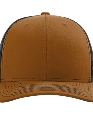 Richardson Hats 112 Adjustable Snapback Trucker Ca in Carmel/ black