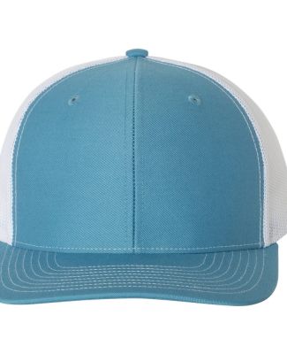 Richardson Hats 112 Adjustable Snapback Trucker Ca in Columbia blue/ white