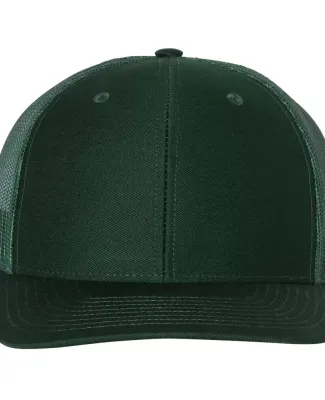 Richardson Hats 112 Adjustable Snapback Trucker Ca in Dark green