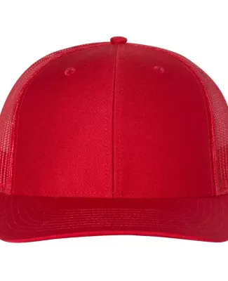 Richardson Hats 112 Adjustable Snapback Trucker Ca in Red