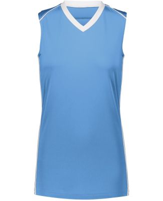 Augusta Sportswear 1688 Girls' Rover Jersey in Columbia blue/ white
