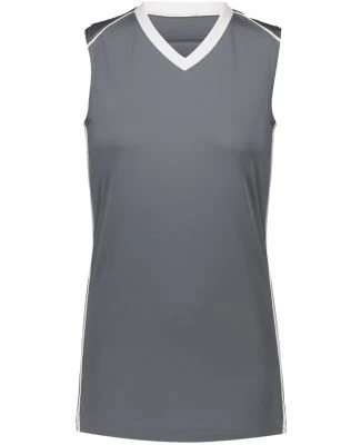 Augusta Sportswear 1688 Girls' Rover Jersey in Graphite/ white