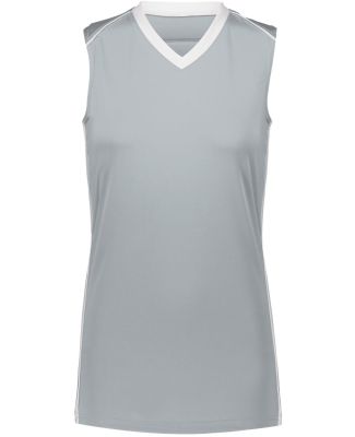 Augusta Sportswear 1688 Girls' Rover Jersey in Silver/ white
