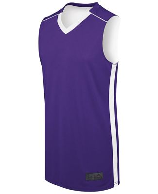 Augusta Sportswear 332401 Youth Competition Revers in Purple/ white