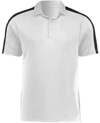 Augusta Sportswear 5028 Two-Tone Vital Polo in White/ black