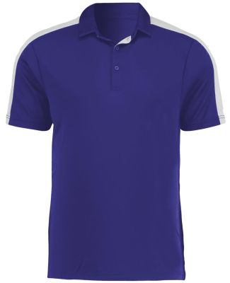 Augusta Sportswear 5028 Two-Tone Vital Polo in Purple/ white