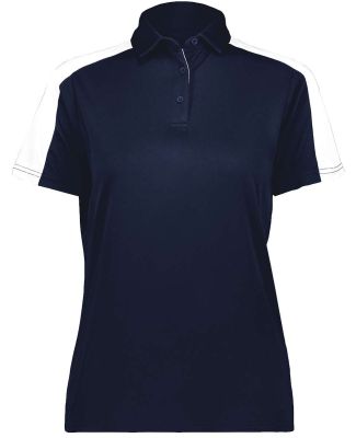 Augusta Sportswear 5029 Women's Two-Tone Vital Pol in Navy/ white