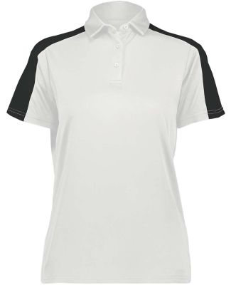 Augusta Sportswear 5029 Women's Two-Tone Vital Pol in White/ black