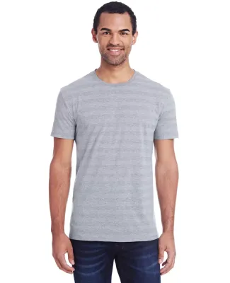 Threadfast Apparel 152A Men's Invisible Stripe Sho HTH GRY INV STRP