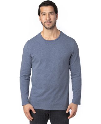 Threadfast Apparel 100LS Unisex Ultimate Long-Slee in Navy heather