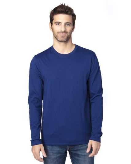 Threadfast Apparel 100LS Unisex Ultimate Long-Slee in Navy