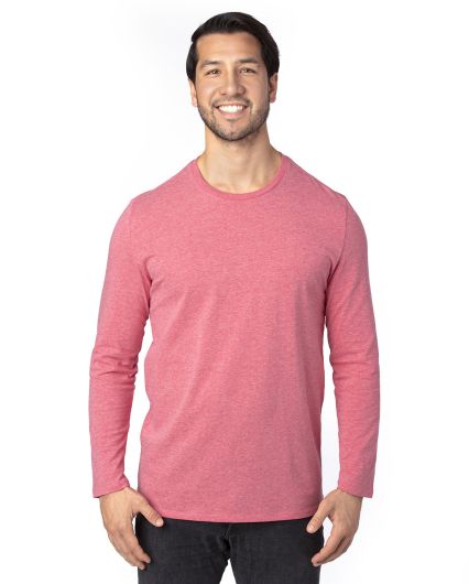 Threadfast Apparel 100LS Unisex Ultimate Long-Slee in Red heather