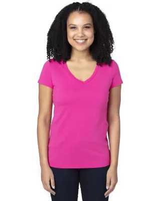 Threadfast Apparel 200RV Ladies' Ultimate V-Neck T HOT PINK