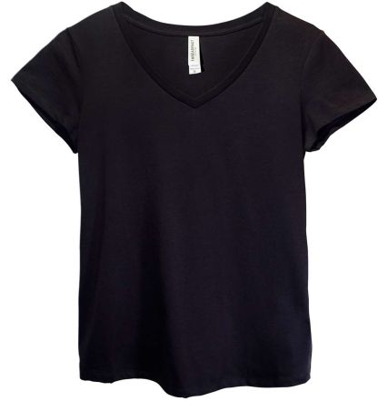 Threadfast Apparel 200RV Ladies' Ultimate V-Neck T in Black