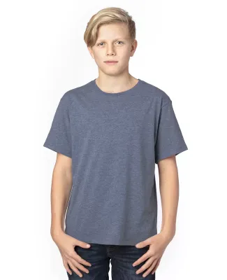 Threadfast Apparel 600A Youth Ultimate T-Shirt NAVY HEATHER