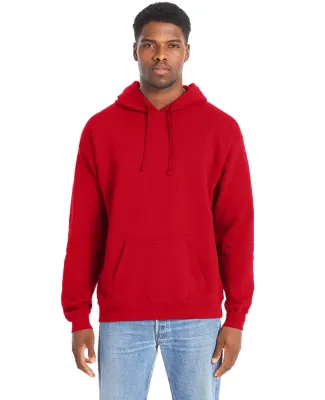 Hanes RS170 Adult Perfect Sweats Pullover Hooded S Athletic Red