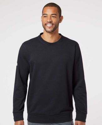 Adidas Golf Clothing A434 Fleece Crewneck Sweatshi in Black