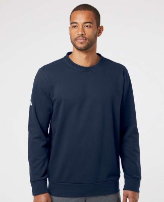 Adidas Golf Clothing A434 Fleece Crewneck Sweatshi in Collegiate navy