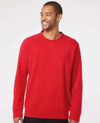 Adidas Golf Clothing A434 Fleece Crewneck Sweatshi Red