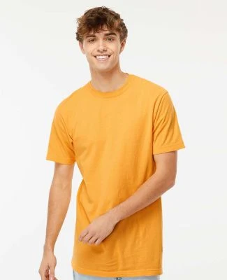 M&O Knits 6500M Unisex Vintage Garment-Dyed T-Shir in Citrus