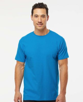 M&O Knits 4800 Gold Soft Touch T-Shirt in Turquoise