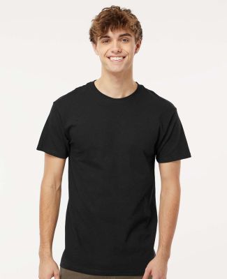 M&O Knits 4800 Gold Soft Touch T-Shirt in Black