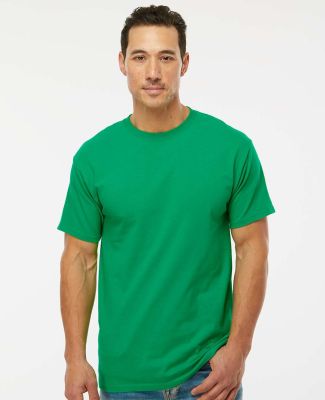 M&O Knits 4800 Gold Soft Touch T-Shirt in Irish green