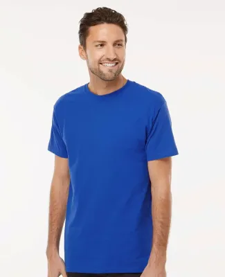 M&O Knits 4800 Gold Soft Touch T-Shirt in Royal
