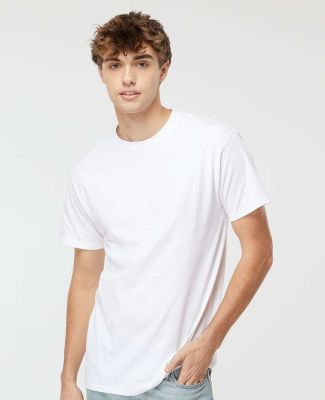 M&O Knits 4800 Gold Soft Touch T-Shirt in White