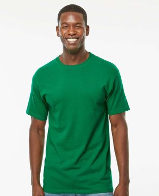 M&O Knits 4800 Gold Soft Touch T-Shirt in Fine kelly green