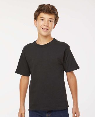 M&O Knits 4850 Youth Gold Soft Touch T-Shirt in Black