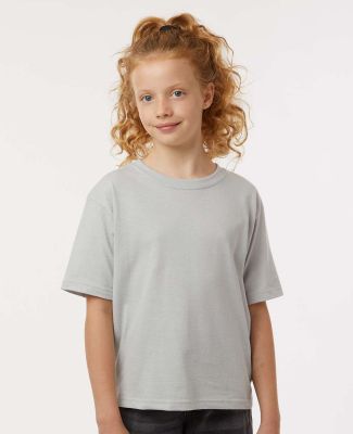M&O Knits 4850 Youth Gold Soft Touch T-Shirt in Platinum
