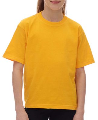 M&O Knits 4850 Youth Gold Soft Touch T-Shirt in Gold
