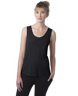 Alternative Apparel 4460HM Ladies' Modal Tri-Blend in True black