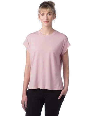 Alternative Apparel 4461HM Ladies' Modal Tri-Blend in Rose quartz