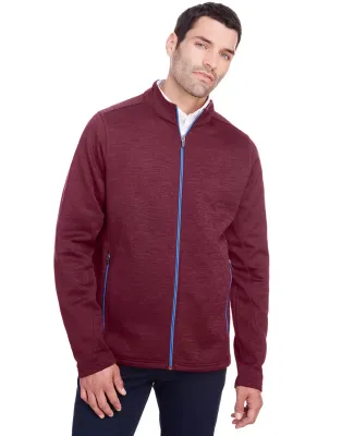 North End NE712 Men's Flux 2.0 Full-zip Jacket BURG HTH/ OLY BL