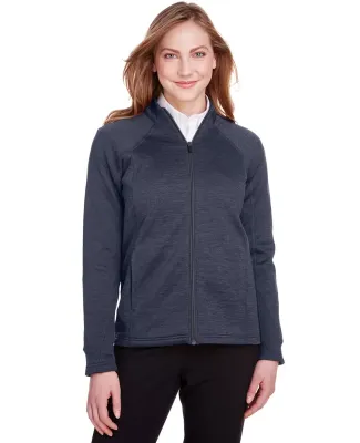 North End NE712W Ladies Flux 2.0 Full-zip Jacket CLSC NVY HT/ CRB