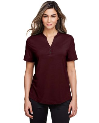 North End NE100W Ladies' Jaq Snap-Up Stretch Perfo in Burgundy