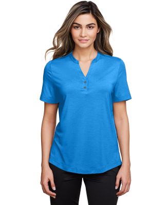 North End NE100W Ladies' Jaq Snap-Up Stretch Perfo in Lt nautical blue