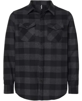 Independent Trading Co. EXP50F Flannel Shirt Charcoal Heather/ Black
