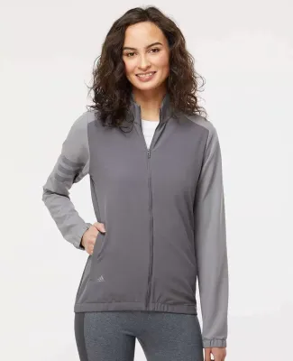 Adidas Golf Clothing A268 Women's 3-Stripes Jacket Grey Five/ Grey Three