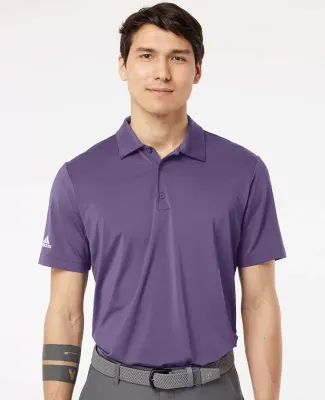 Adidas Golf Clothing A514 Ultimate Solid Polo Tech Purple