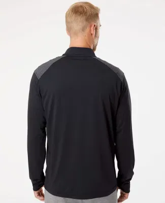 Adidas Golf Clothing A520 Shoulder Stripe Quarter- Black